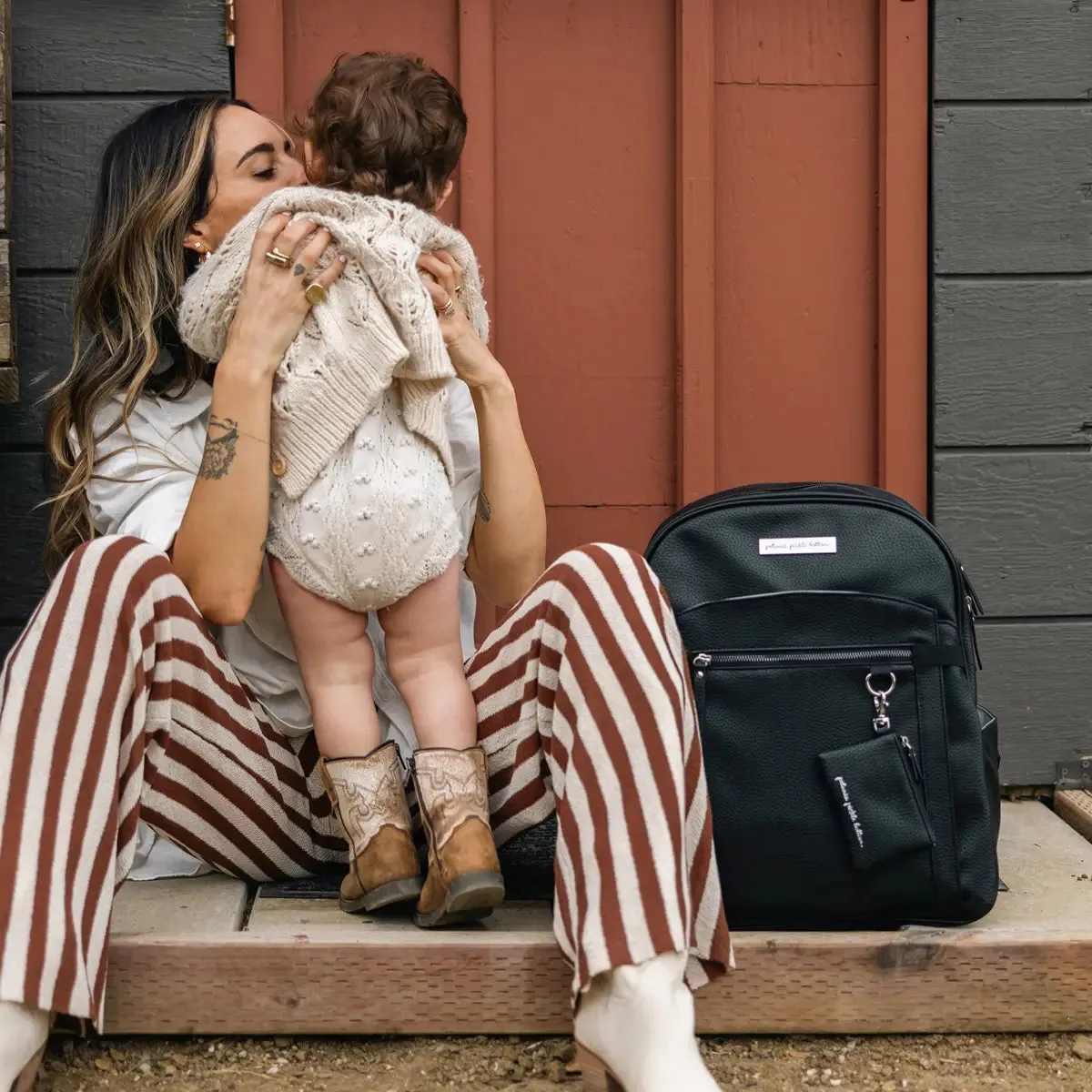2-in-1 Provisions Breast Pump & Diaper Bag Backpack in Ebony