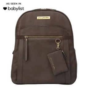 2-in-1 Provisions Breast Pump & Diaper Bag Backpack in Saddle