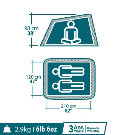 2 person pop-up tent - 2 seconds