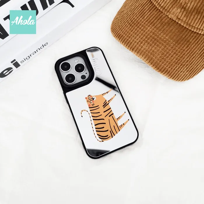 【Animal Party】Protective Mirror Phone Case 全包邊動物鏡面名字電話殼
