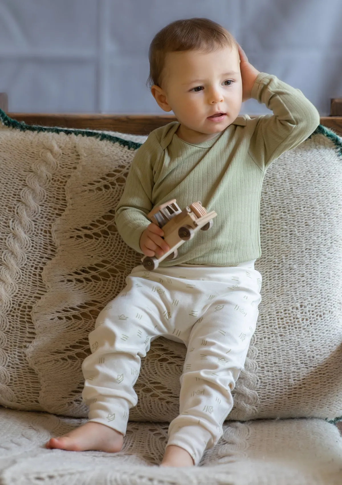 Baby Body long sleeve Play of Colors Petrol-blue