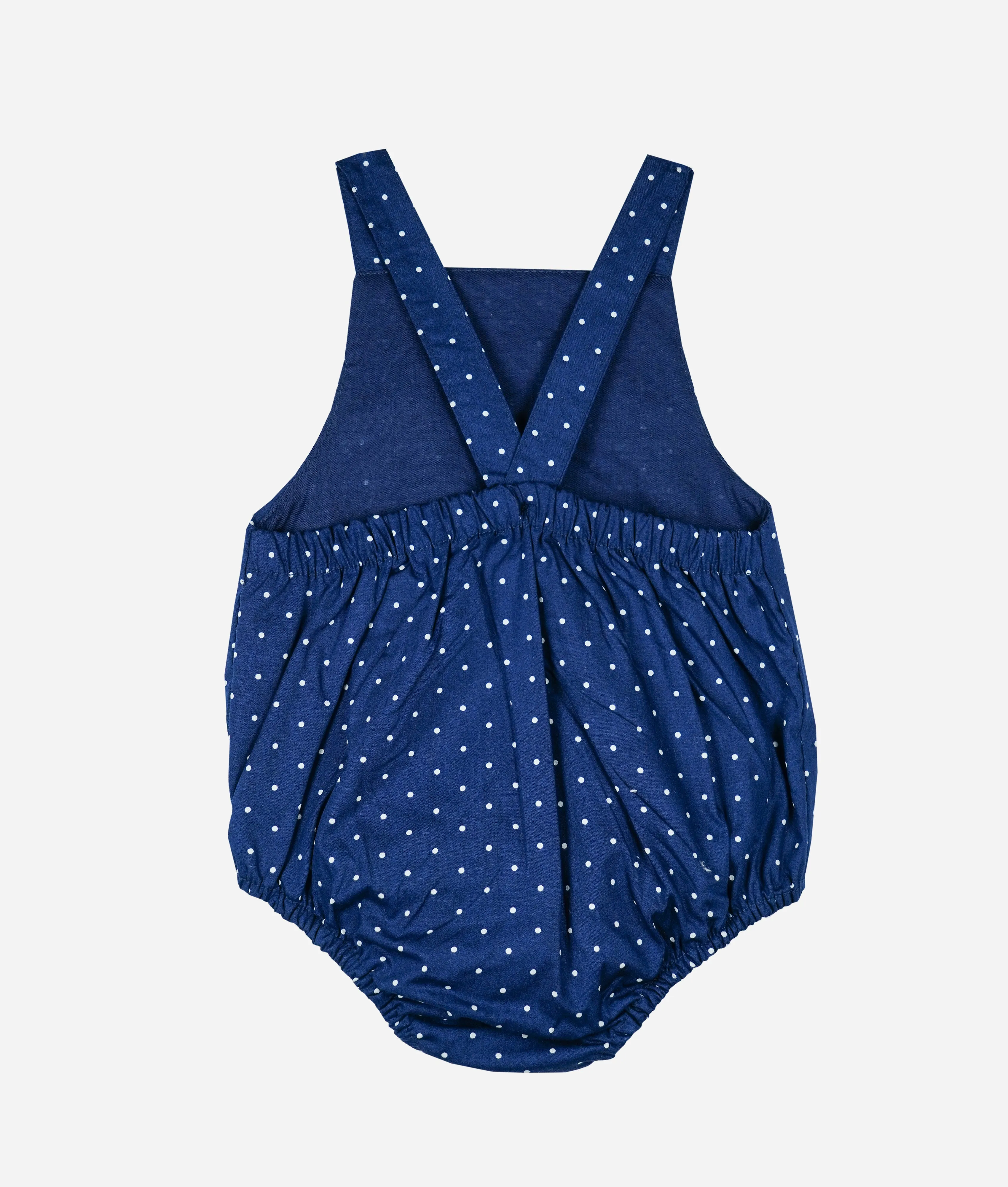 Baby Sunsuit - Blue Dotted