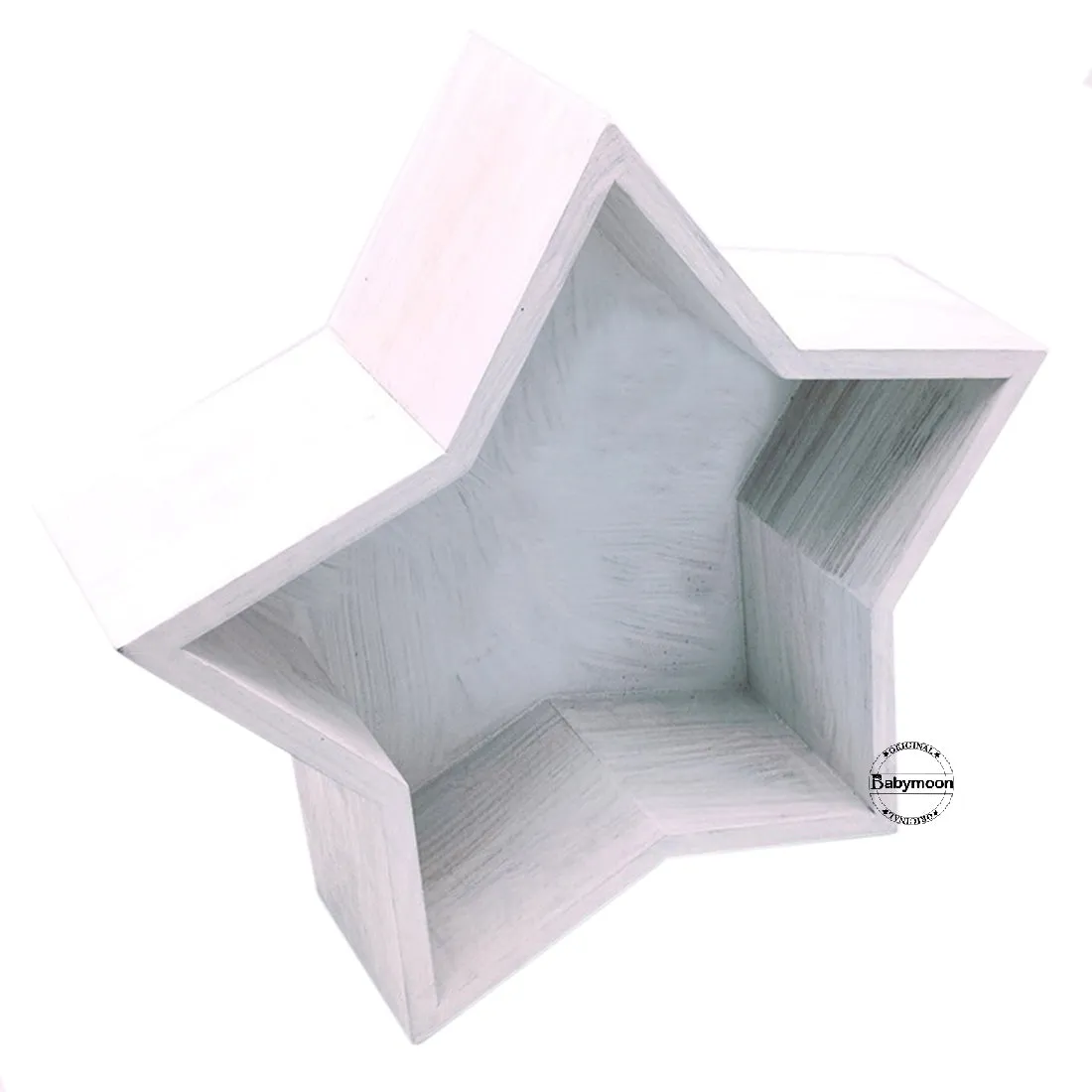 Babymoon Vintage Wooden Star Photoshoot Prop Furniture Properties- White
