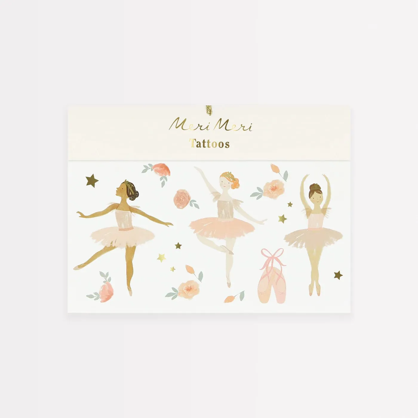 Ballerina Party Temporary Tattoos (x 2 sheets)