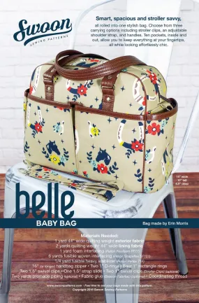 Belle Baby Bag by Swoon Sewing Patterns (Printed Paper Pattern)