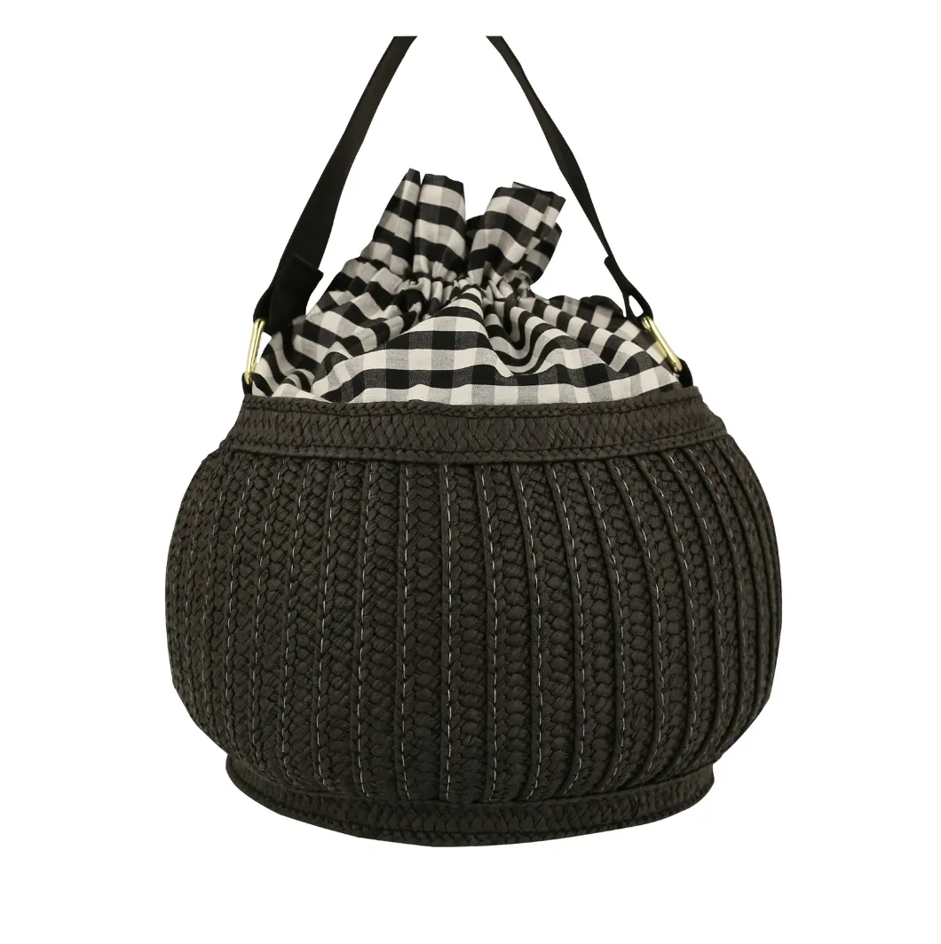 BLACK CAT BASKET BAG