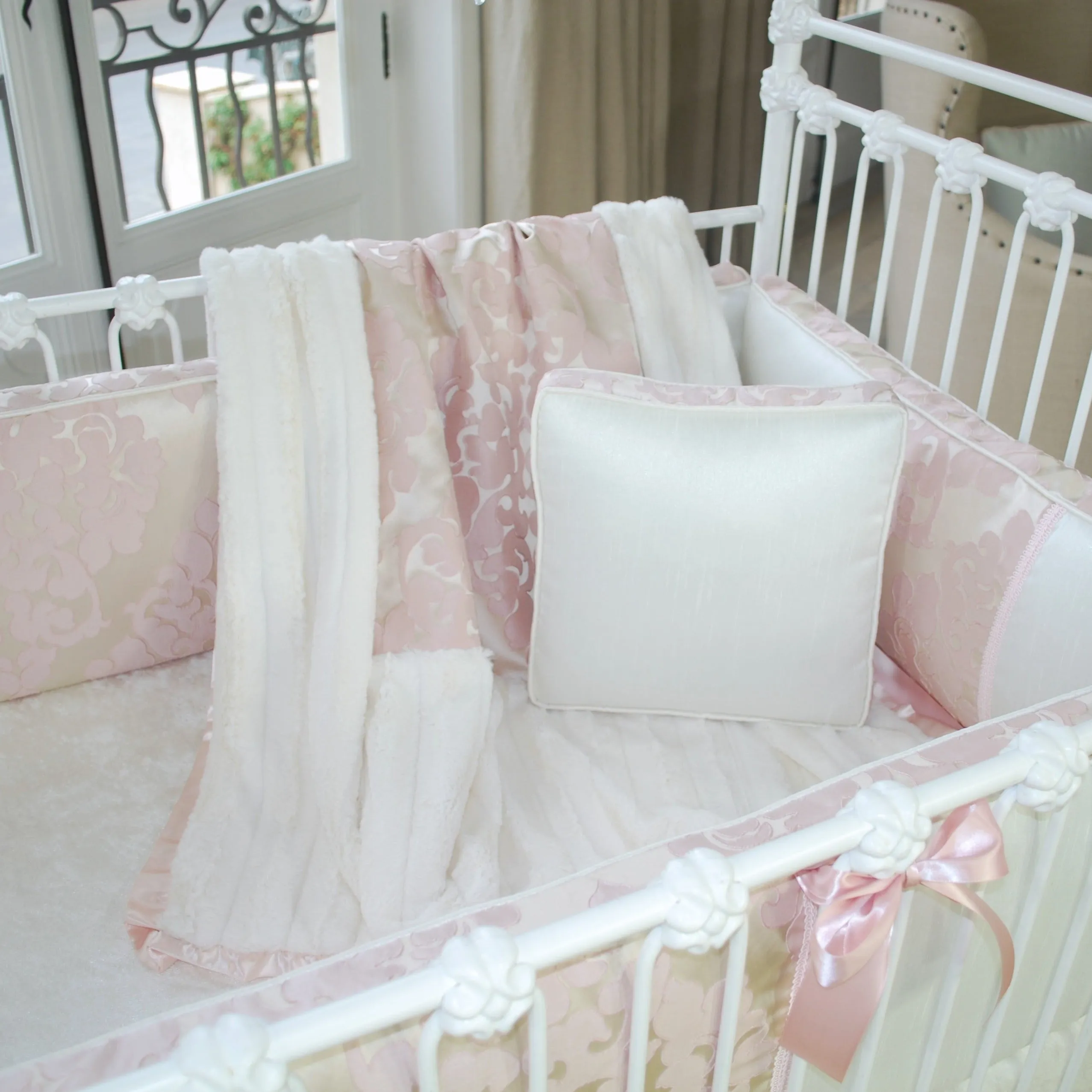 Blush Petal Jacquard Curtain