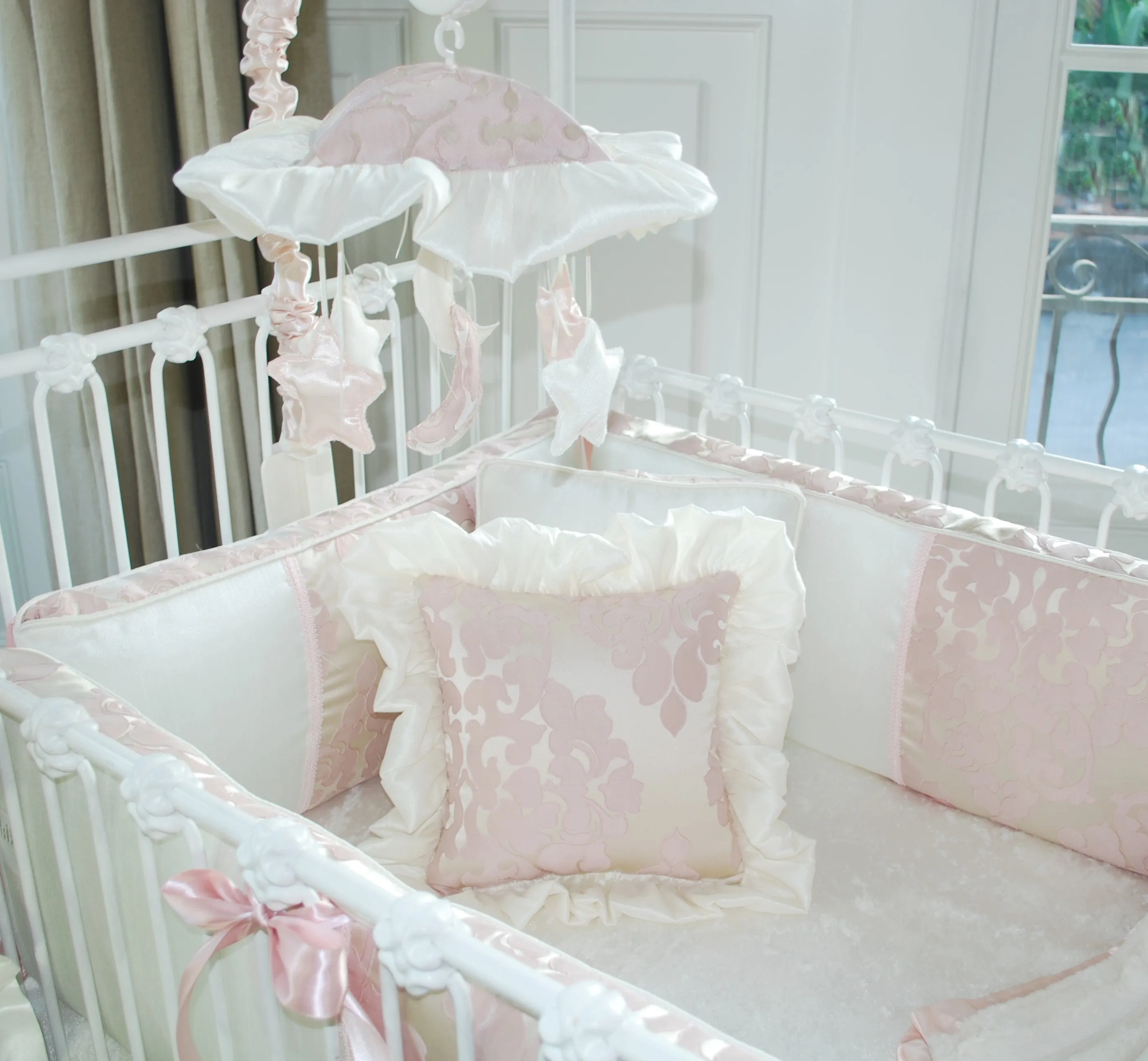 Blush Petal Jacquard Curtain