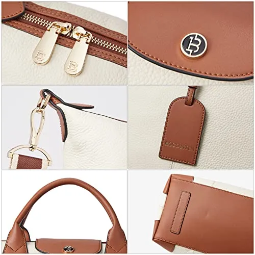 BOSTANTEN Weekender Bags for women Large Duffel Leather Travel Tote