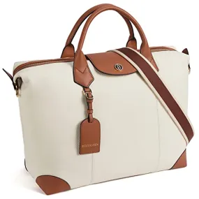 BOSTANTEN Weekender Bags for women Large Duffel Leather Travel Tote