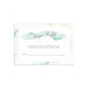 Boy Baby Shower Diaper Raffle Game Cards Printable
