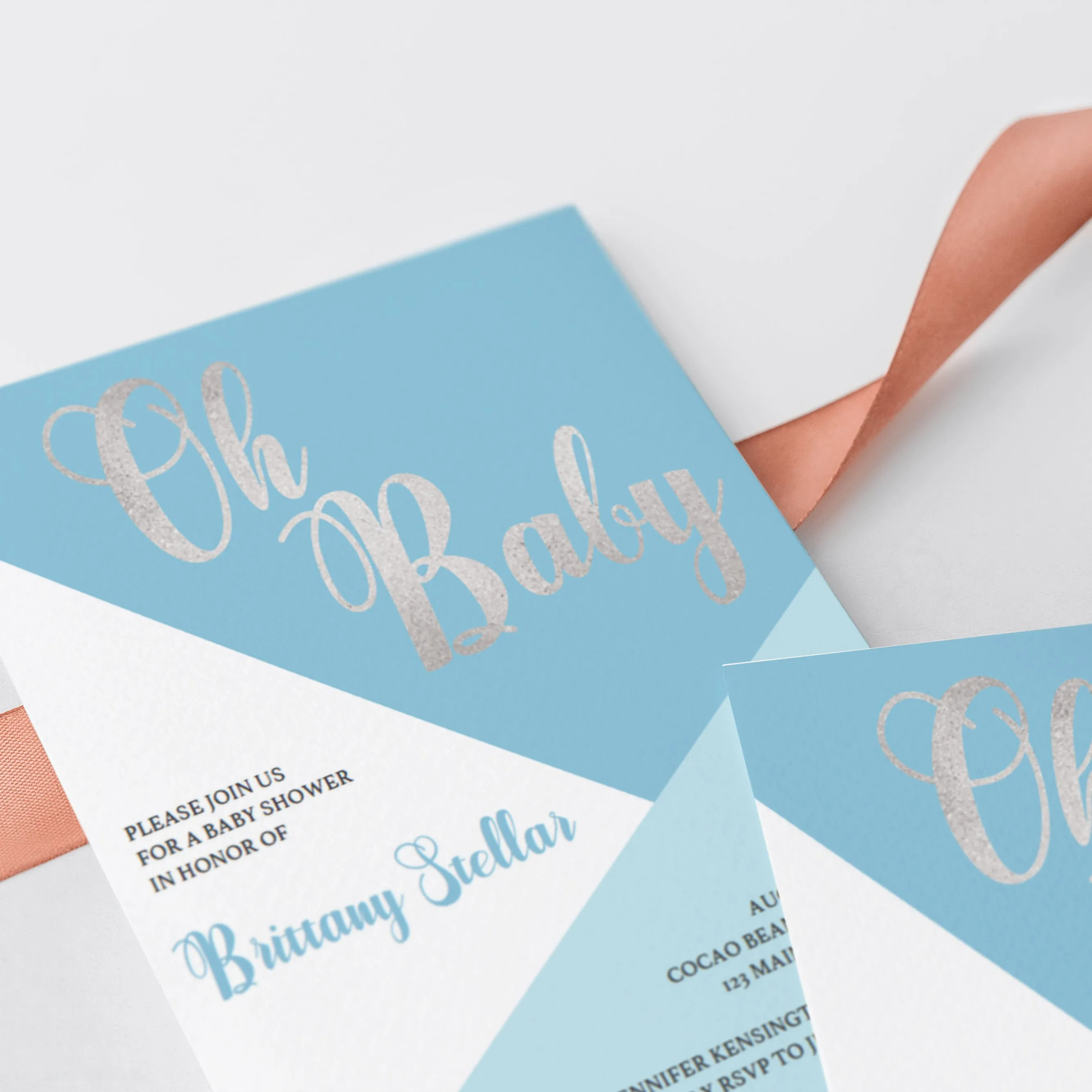 Boy Baby Shower Invitation Kit DIY