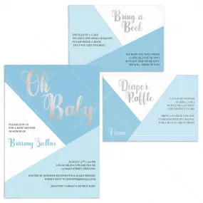 Boy Baby Shower Invitation Kit DIY