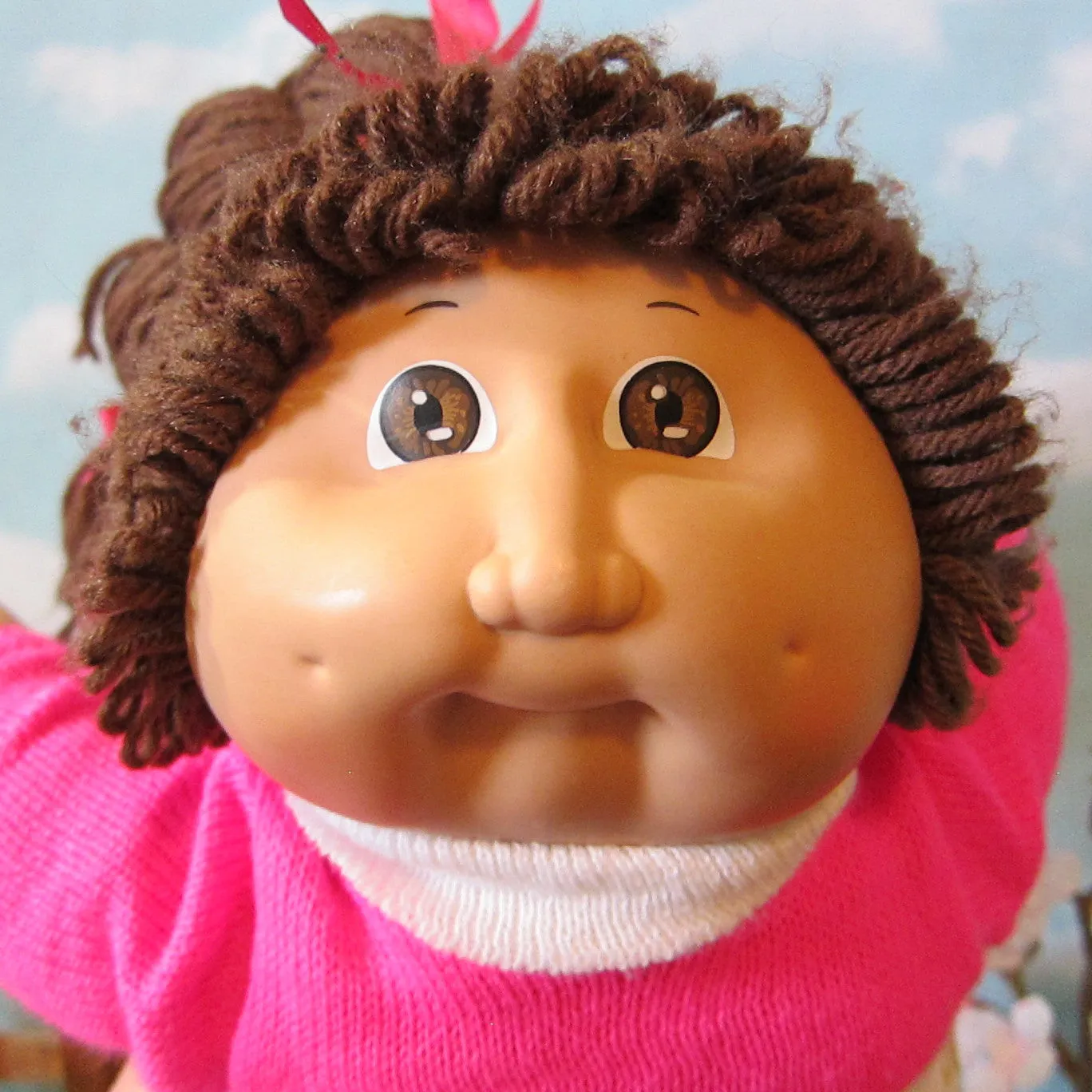 Cabbage Patch Kids Doll - Girl, Dark Brown Hair, Brown Eyes, Dimples