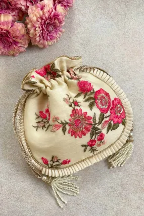 Candy Crush Potli Bag Cream