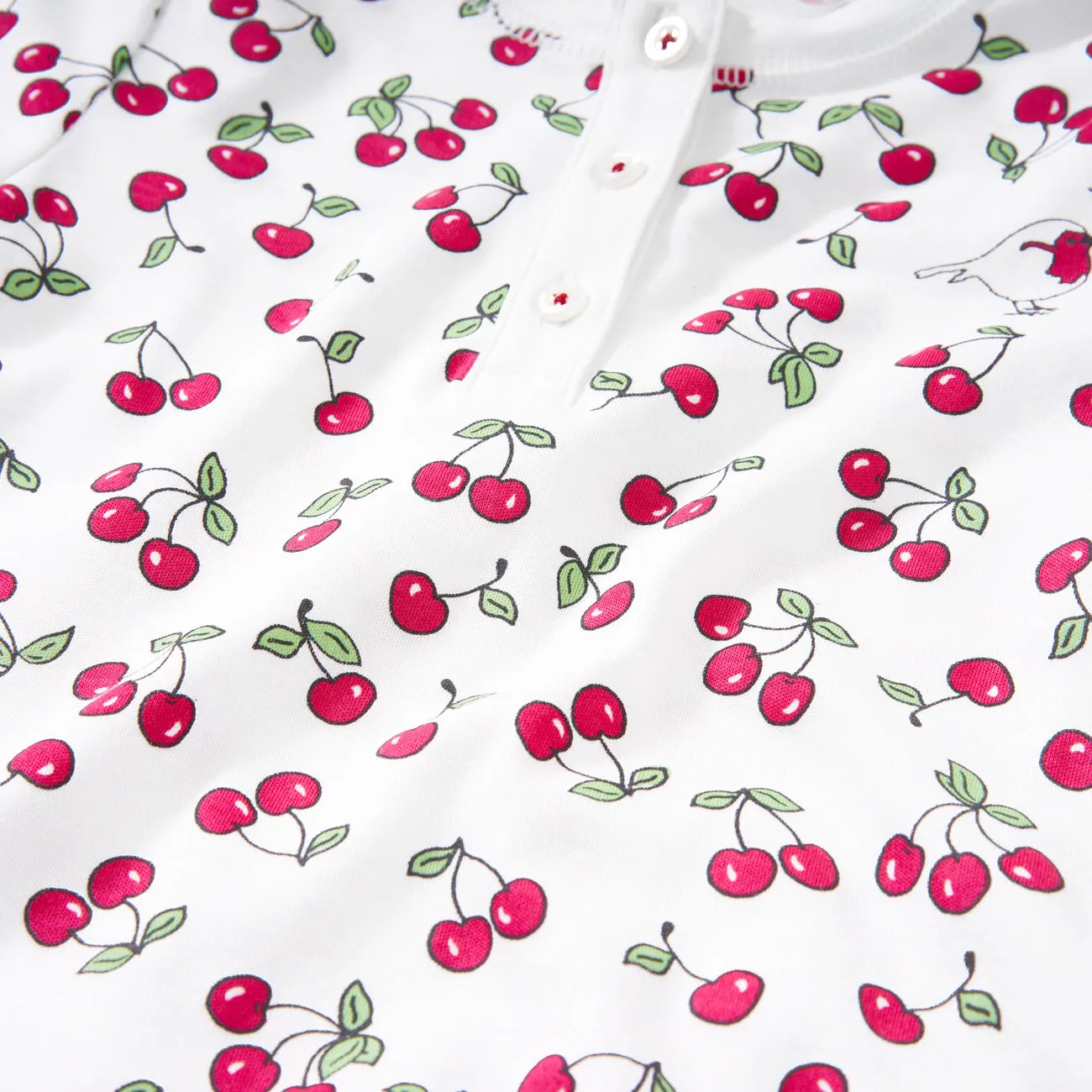 Cherries Onesie  hat Pajamas Set
