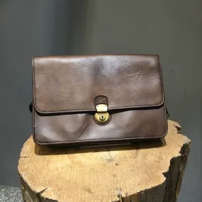 Christian Peau/Two-way dark brown handbag
