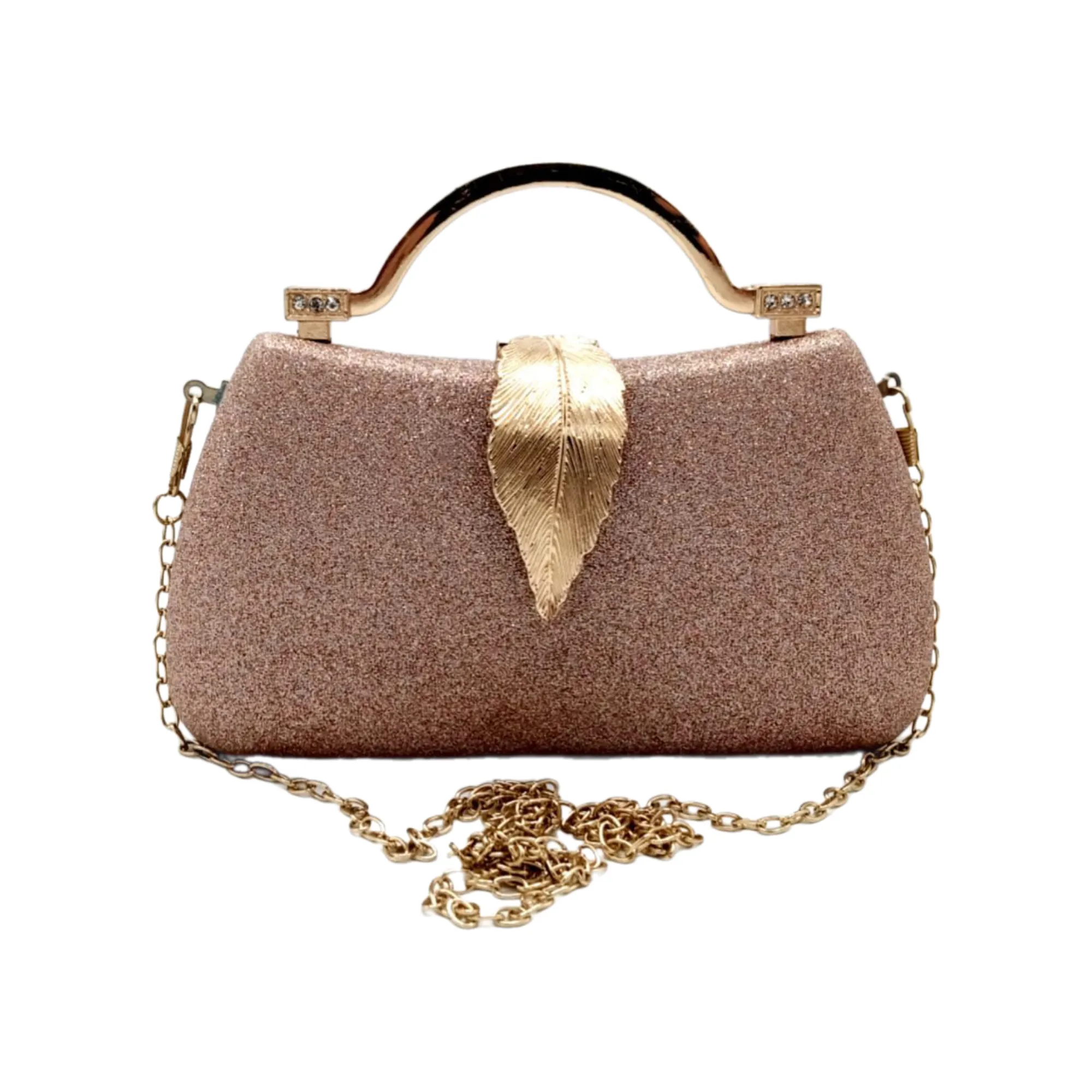 Classic Evergreen Leaf Clutch