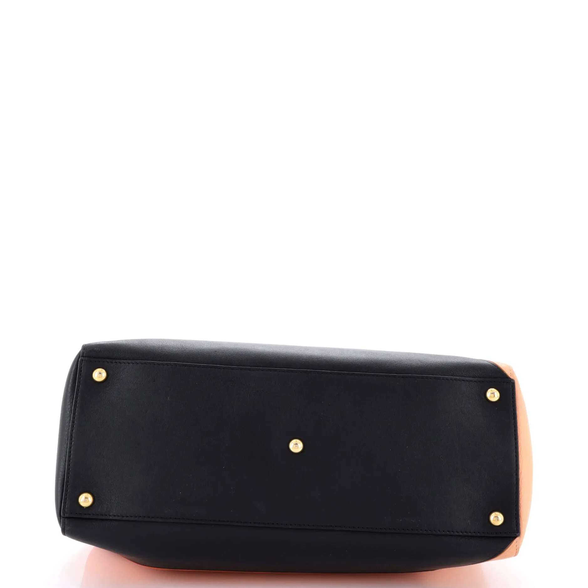 Color Block 2Jours Bag Leather Medium