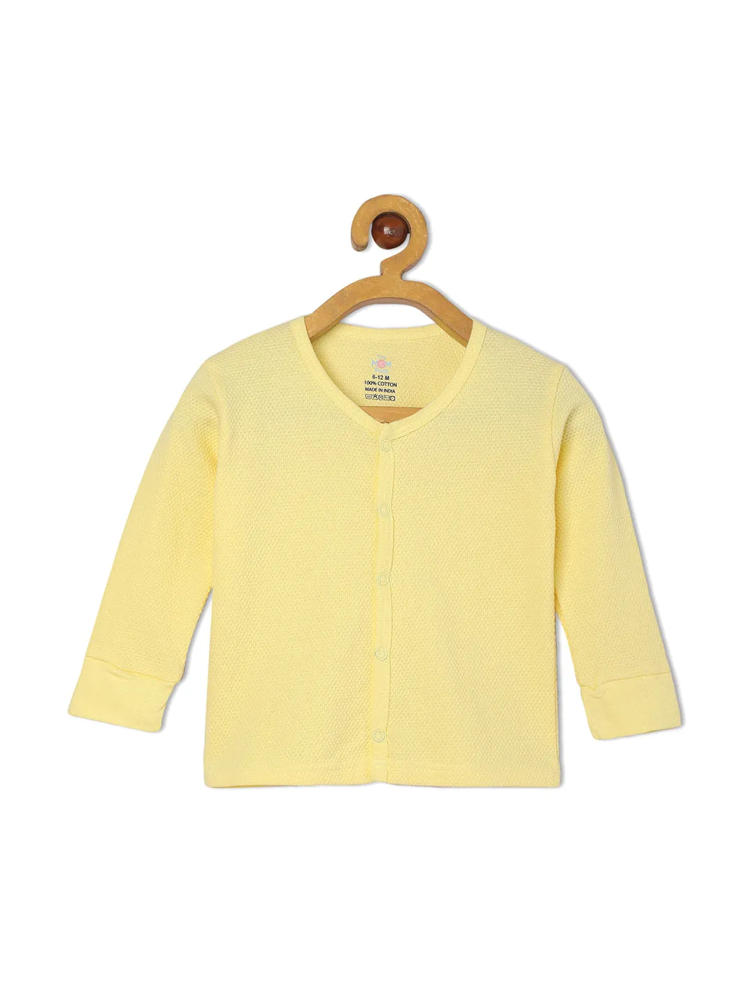 Combo of 2 Infant Sets: Pastel Yellow & Pastel Orange Infant Set