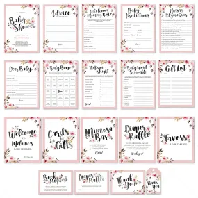 Complete Girl Baby Shower Party Pack