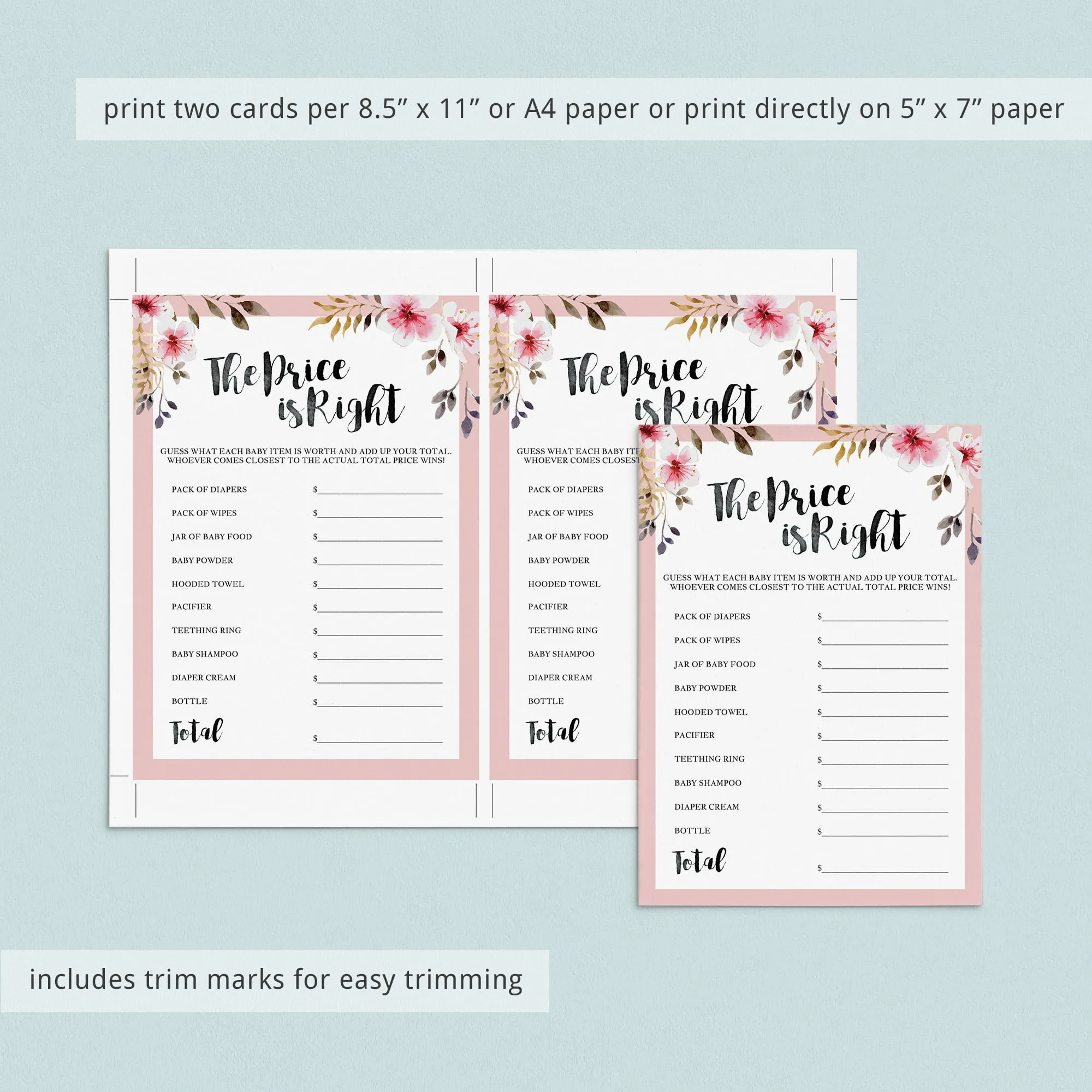 Complete Girl Baby Shower Party Pack