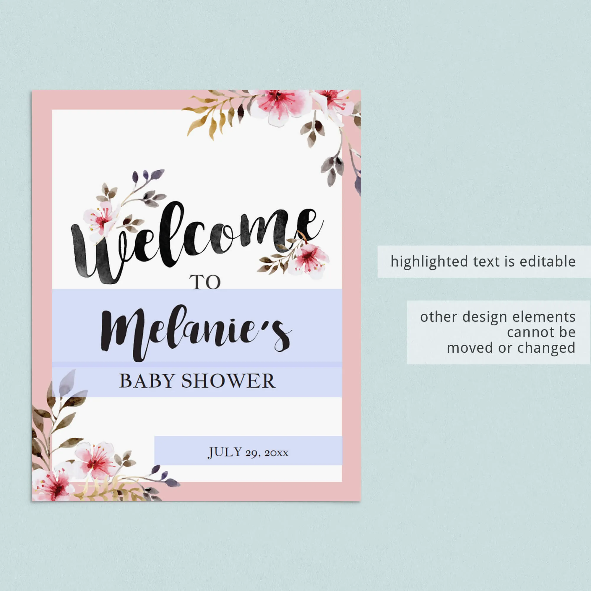 Complete Girl Baby Shower Party Pack