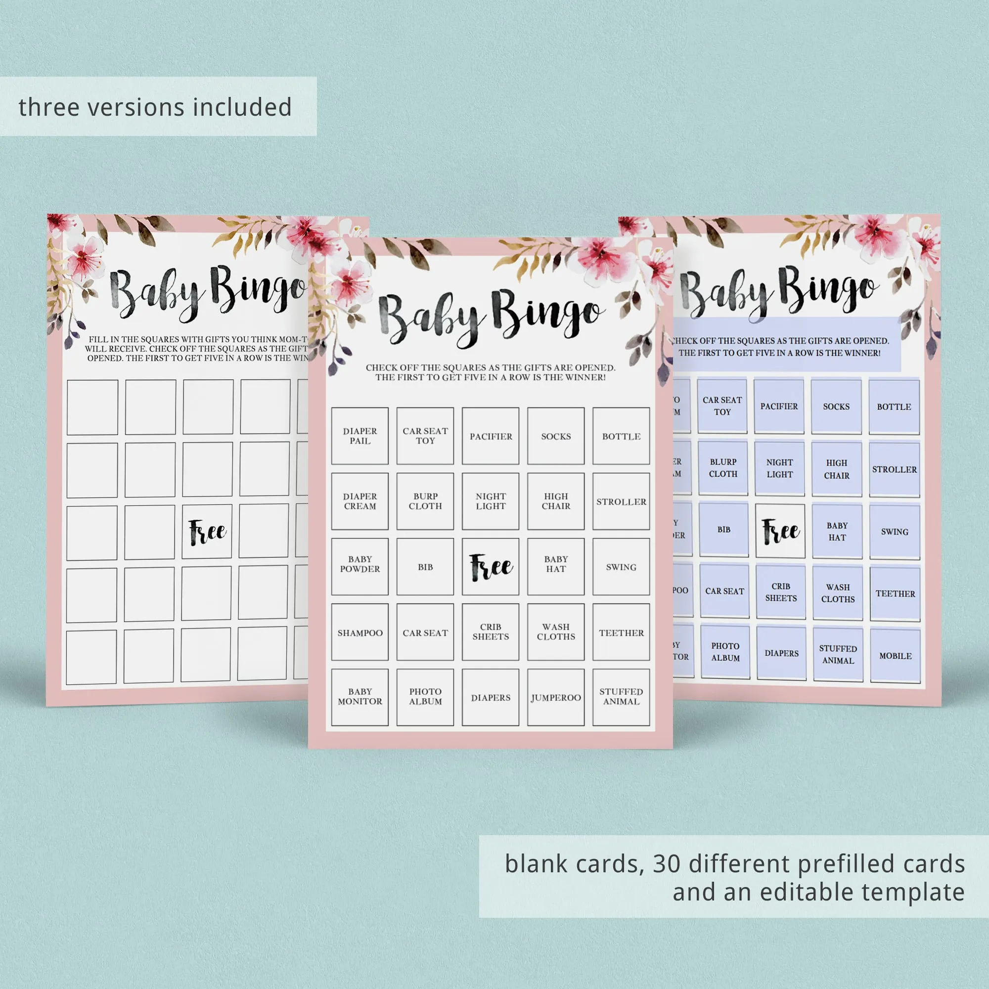 Complete Girl Baby Shower Party Pack