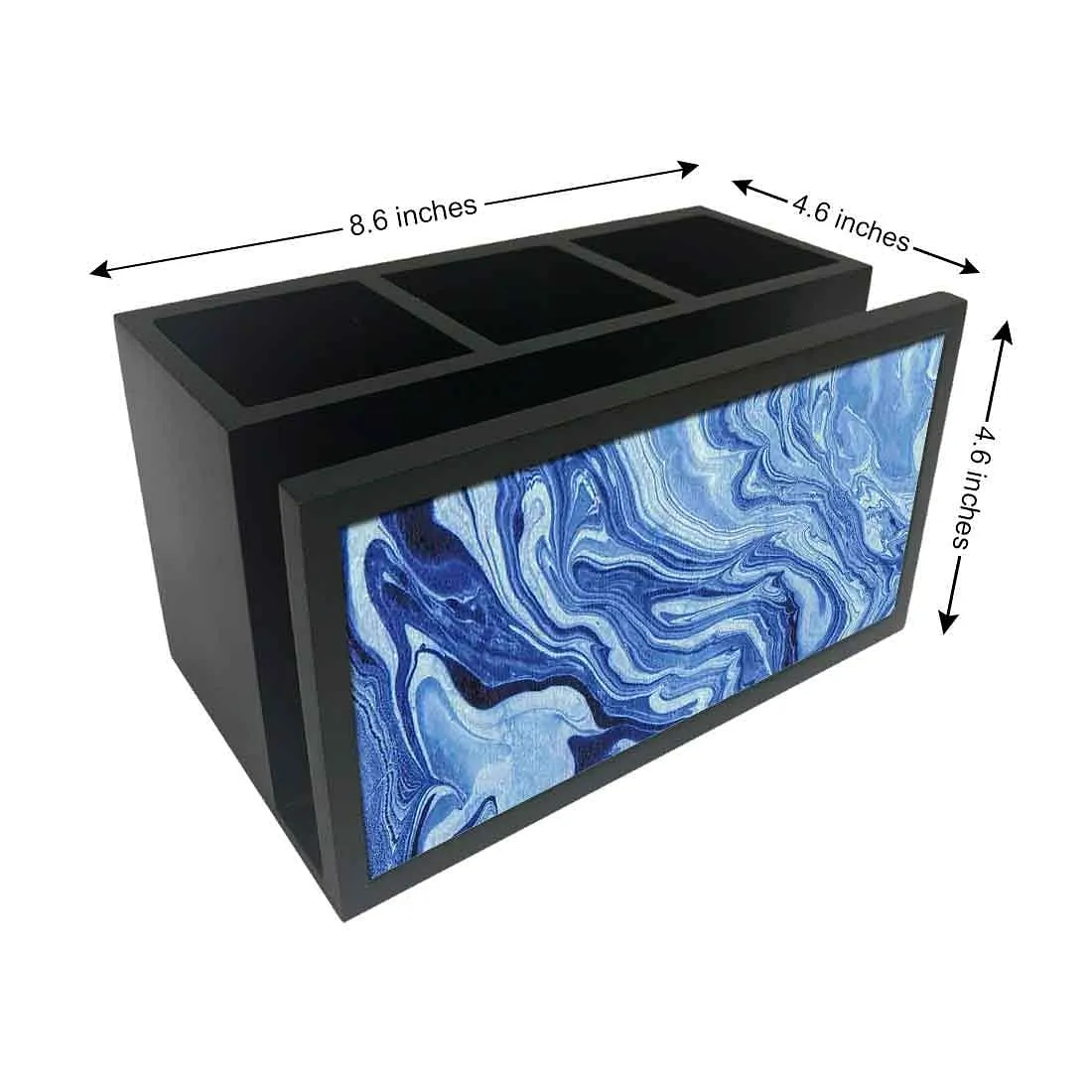 Cutlery Tissue Holder Napkin Stand -  Blue Marble