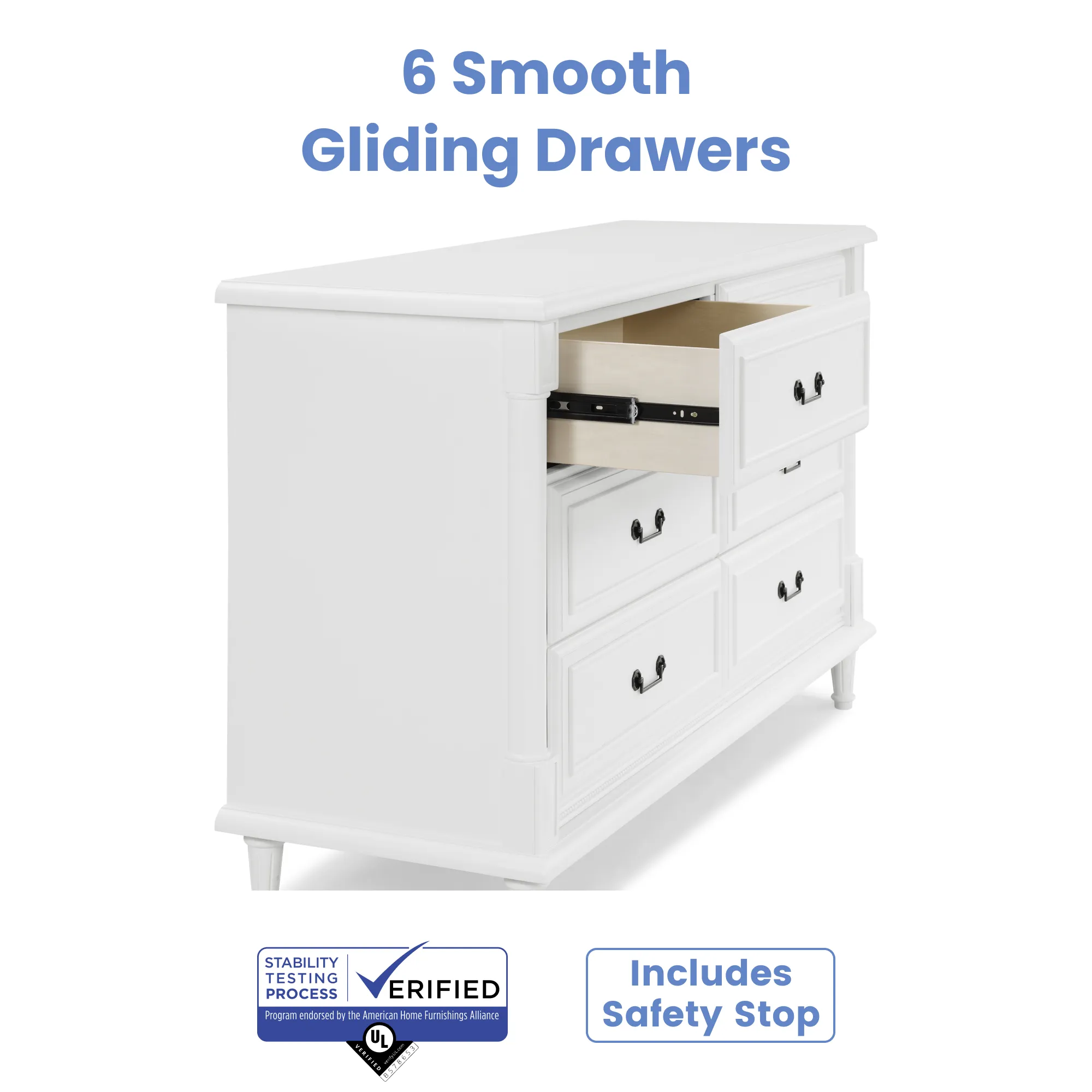 Delta Juliette 6 Drawer Dresser with Changing Top