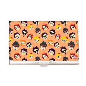 Designer Visiting Card Holder Nutcase - Hipster People