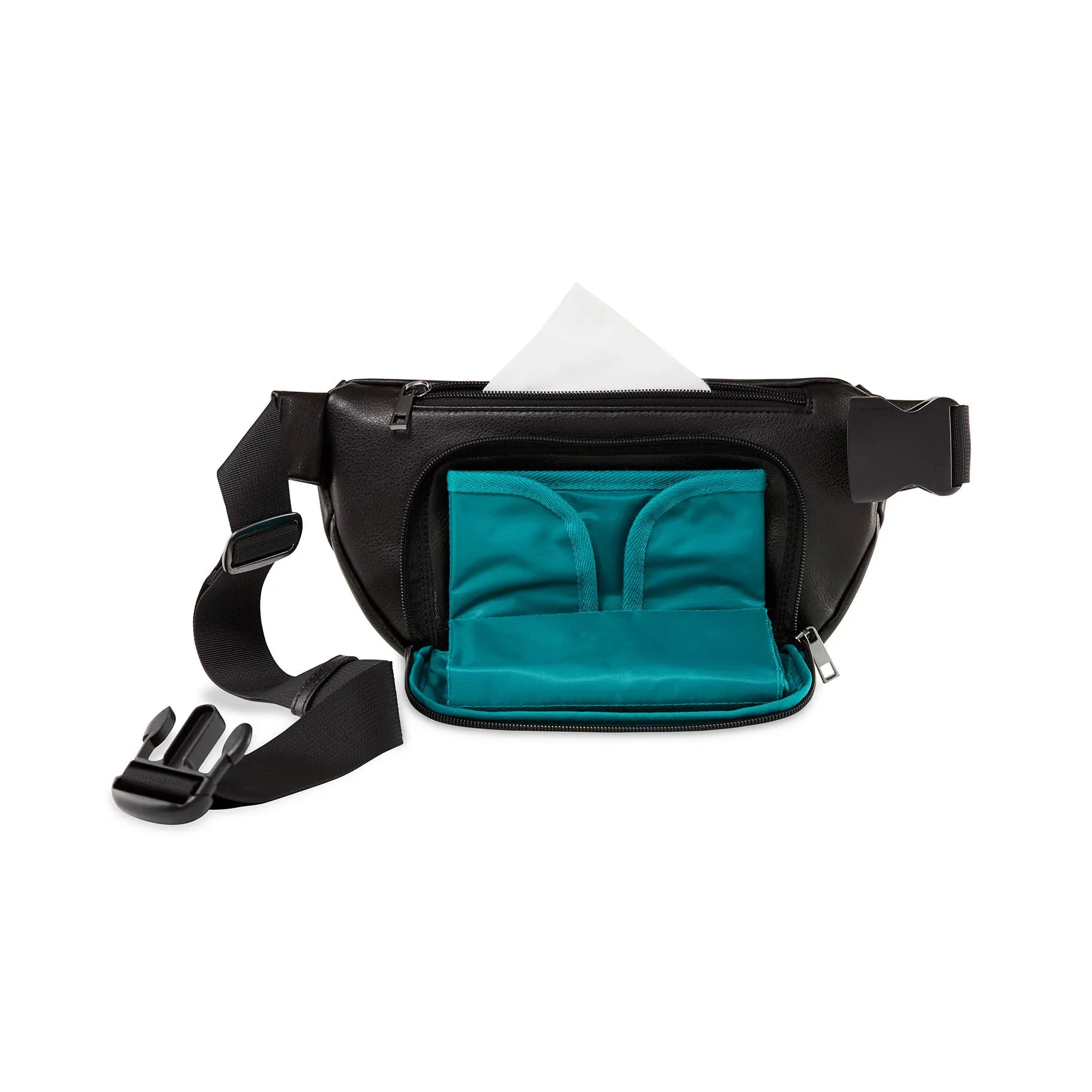 Diaper Belt Bag-Black Vegan Leather