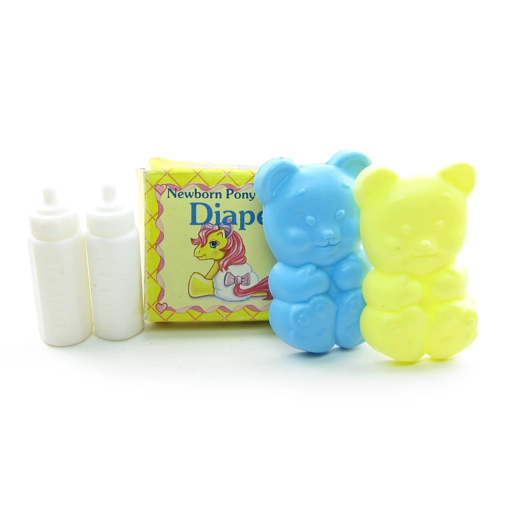 Dibbles & Nibbles Newborn Twins G1 My Little Pony Set with Accessories