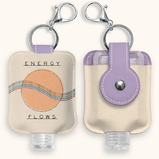 Energy Flows Hand-Sanitizer Holder with Travel Bottle