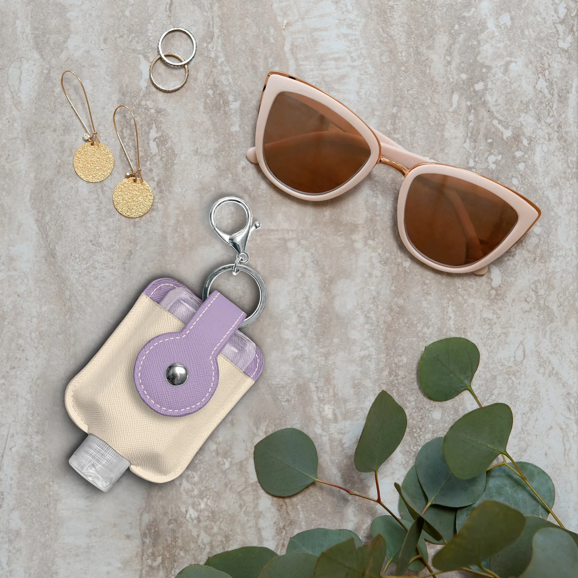 Energy Flows Hand-Sanitizer Holder with Travel Bottle