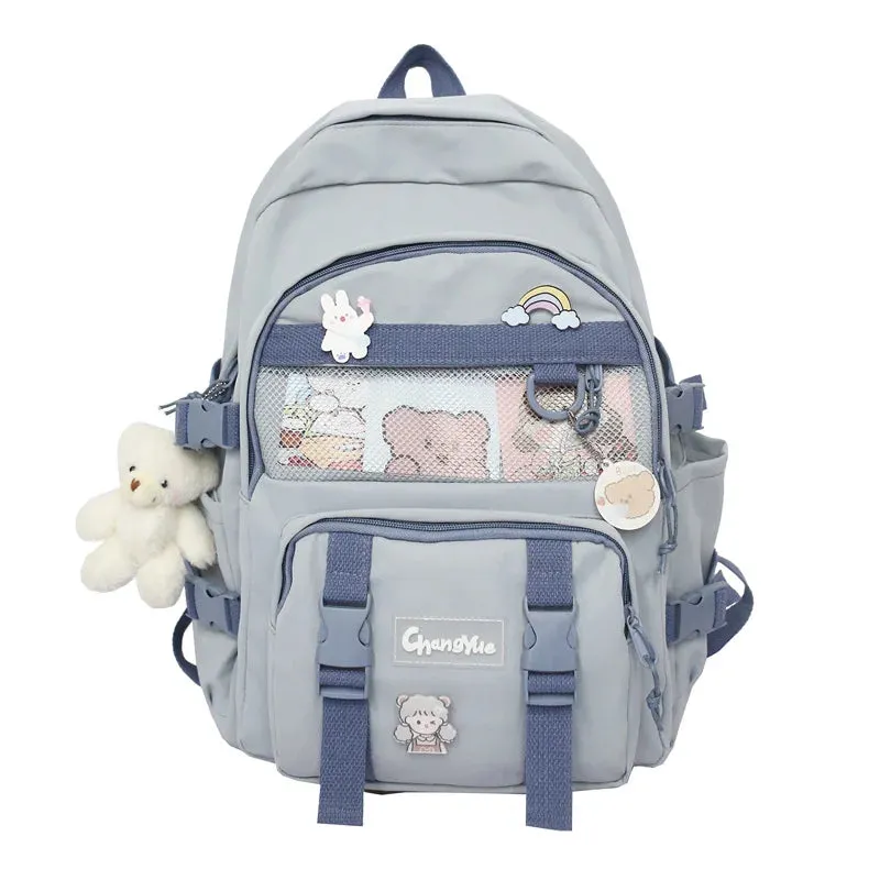 Fashion Lovers Rucksack Women Backpack Kawaii Bookbag for Teenage Schoolbag Laptop Mochila Female Travel Shoulder Bag