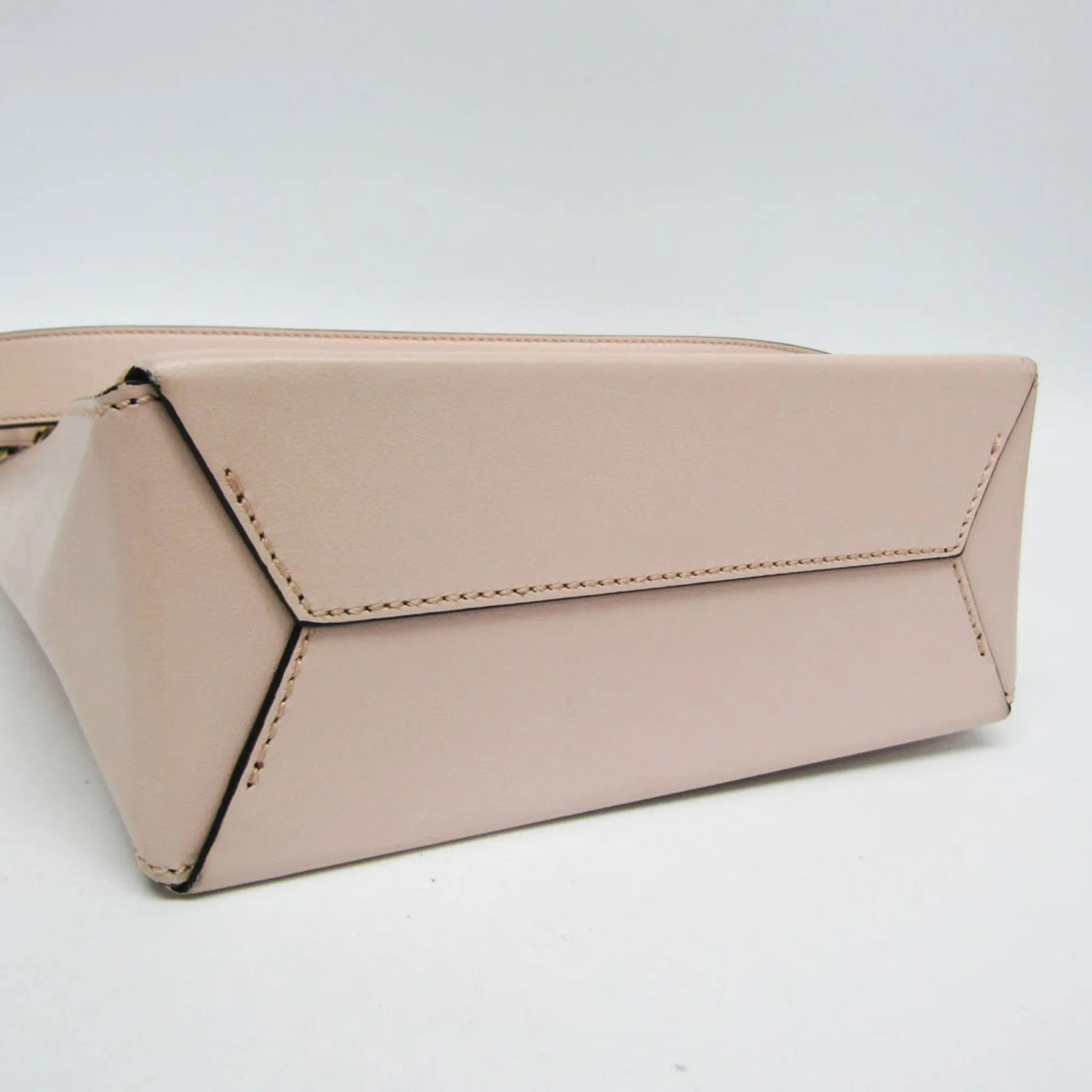 Fendi Logo Shopper  Leather Shoulder Bag ()