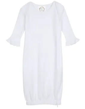 Girl's Long Sleeve Ruffle Infant Gown