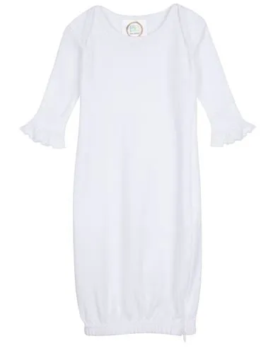 Girl's Long Sleeve Ruffle Infant Gown