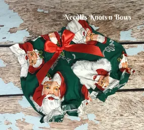 Girls Santa Claus Christmas Bloomers