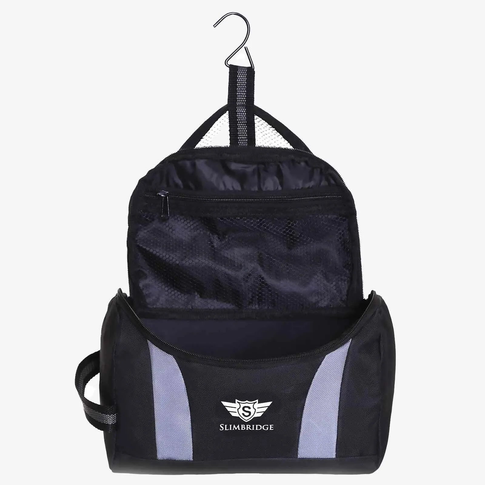 Hanging Toiletry Bag Black Blue Over Night Travel Case - Reduced