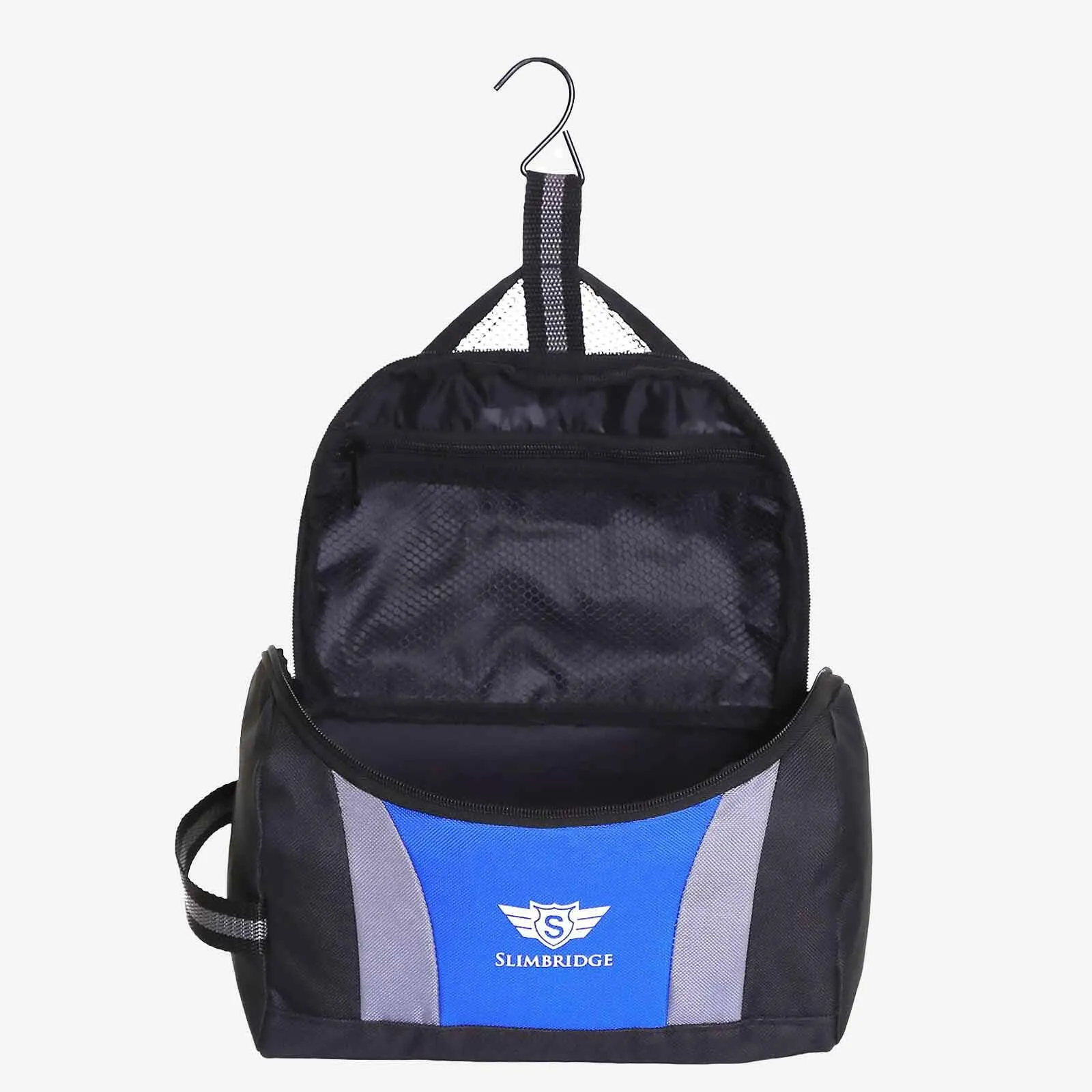 Hanging Toiletry Bag Black Blue Over Night Travel Case - Reduced