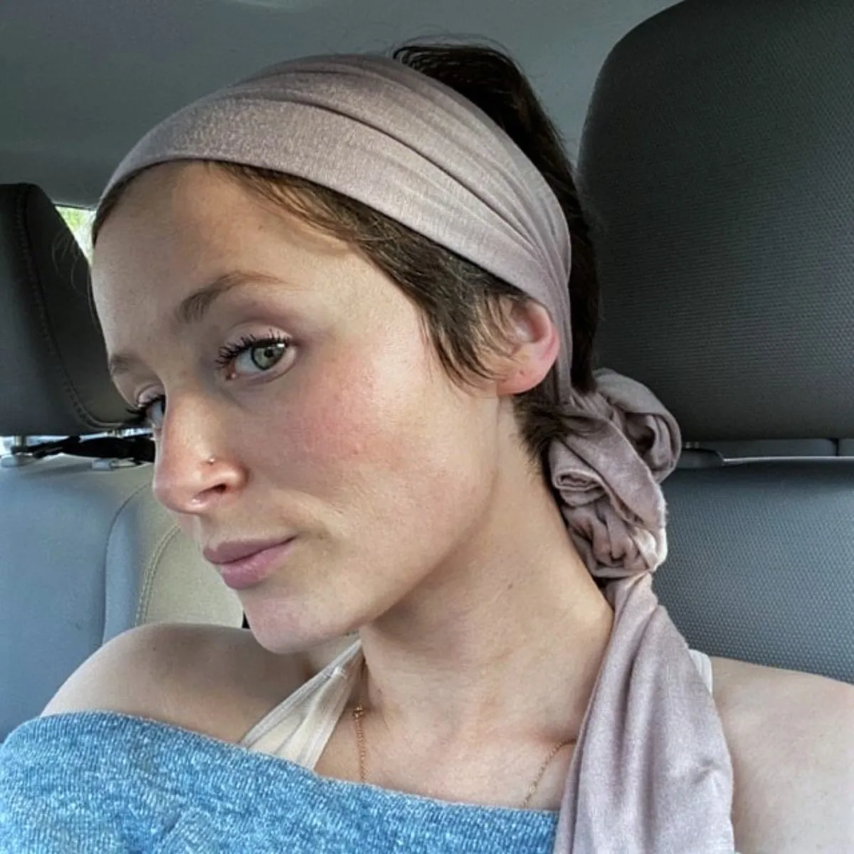 LIGHT TAUPE Head Scarf