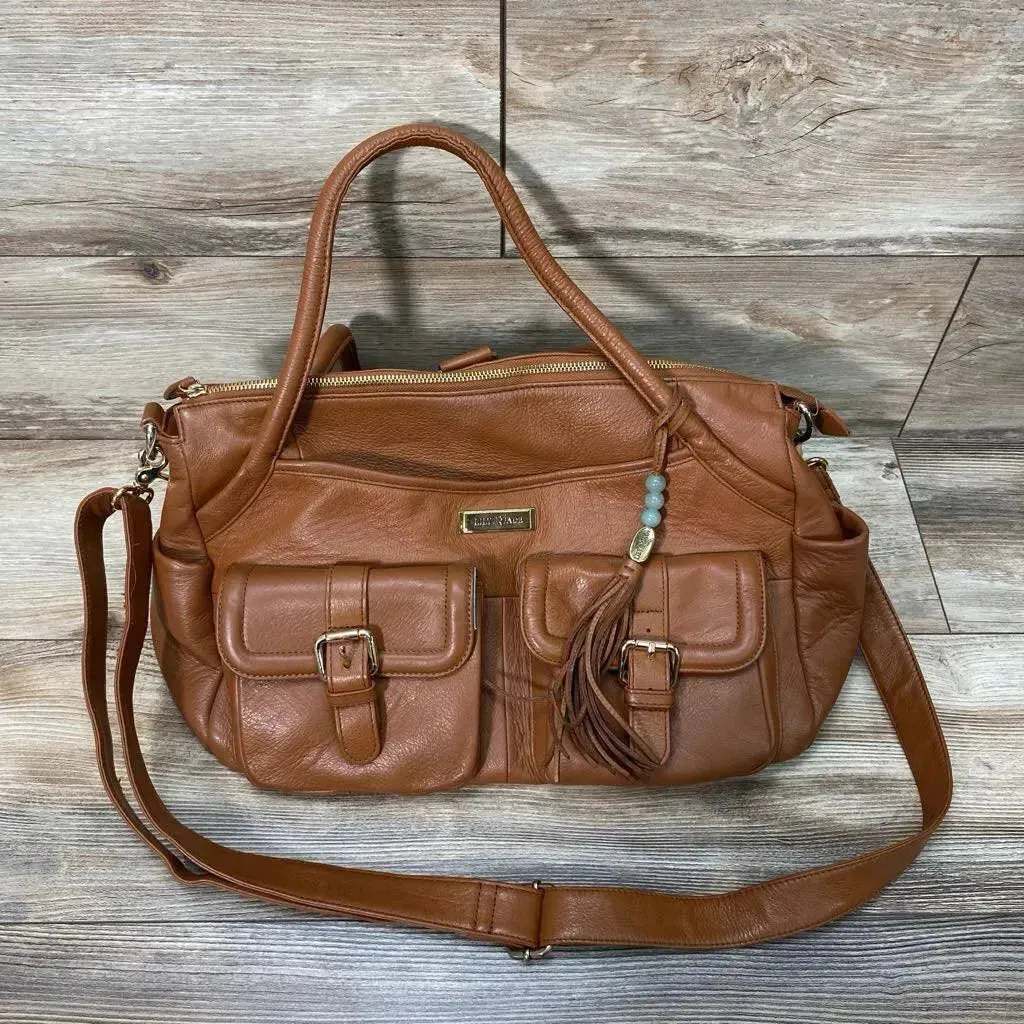 Lily Jade Leather Diaper Bag