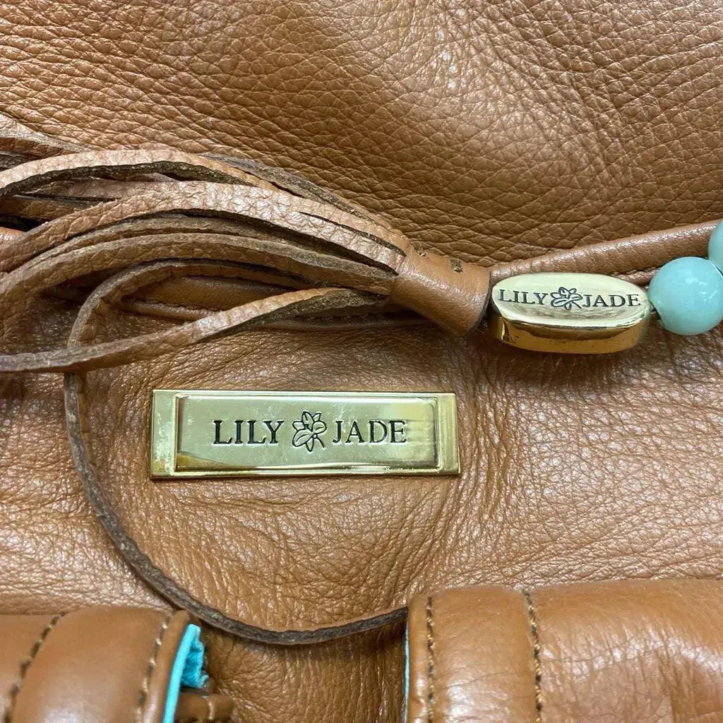 Lily Jade Leather Diaper Bag