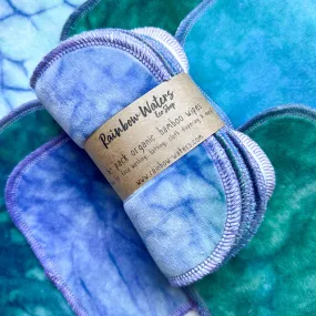 Mermaid | 6-pack Reusable Cloth Wipes | Organic Cotton\Bamboo Blend