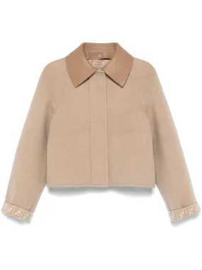 MONOGRAM BEIGE REVERS SHORT JACKET