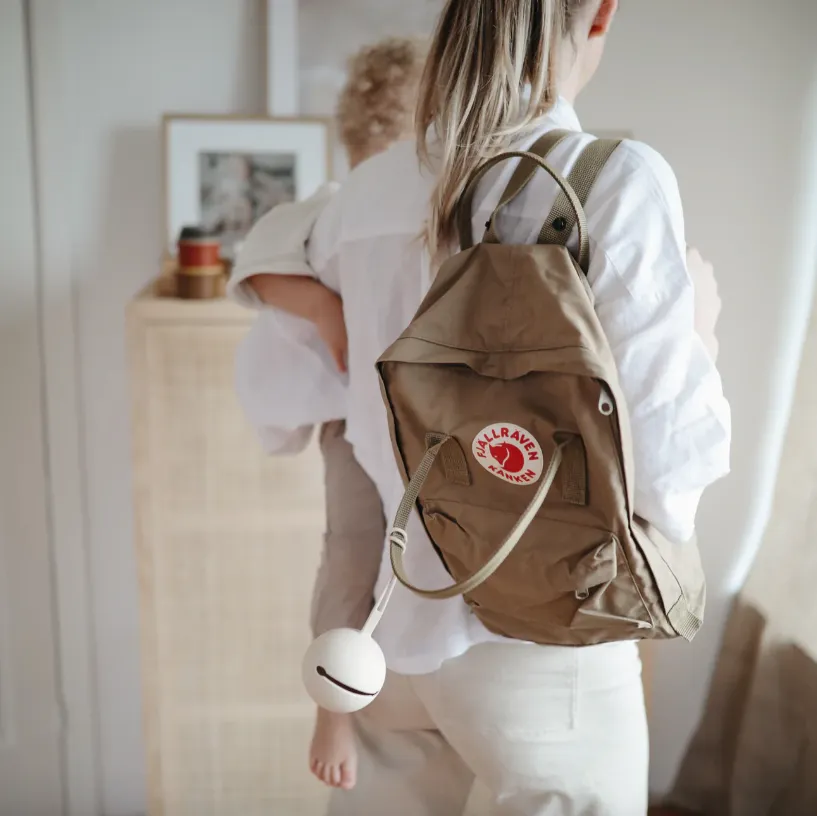 Mushie Pacifier Holder - Shifting Sand
