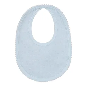 Noomie Jacquard Bib Light Blue Stars