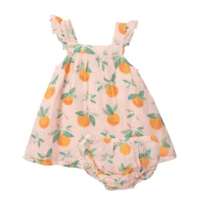 Orange Blossom Sundress & Diaper Cover